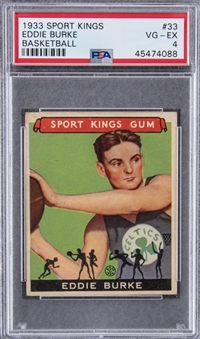 1933 Goudey Sport Kings #33 Eddie Burke – PSA VG-EX 4